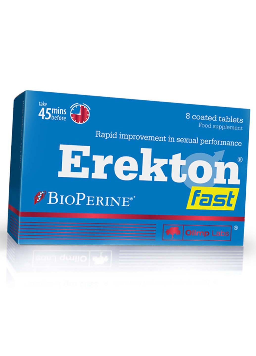 Еректон Фаст Комплекс для чоловічого здоров'я Erekton Fast 8таб Olimp Sport Nutrition (275468797)