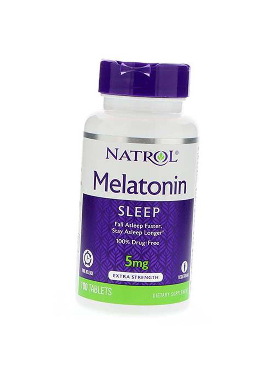 Melatonin Time Release 5 100таб Natrol (275468839)