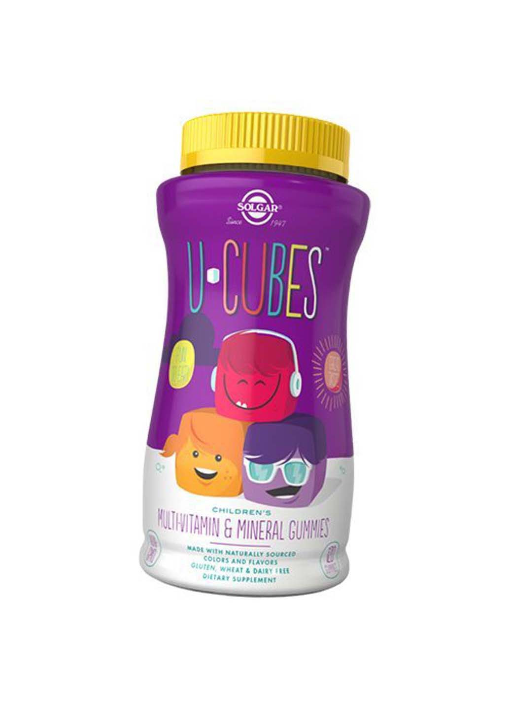 Жувальні Вітаміни для дітей U-Cubes Children's Multi-Vitamin&Mineral 120таб Solgar (275469430)