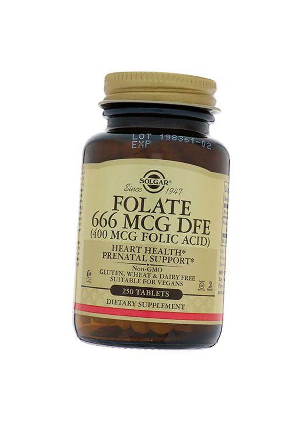 Фолат Фолиевая кислота Folic Acid 400 250таб Solgar (275468525)