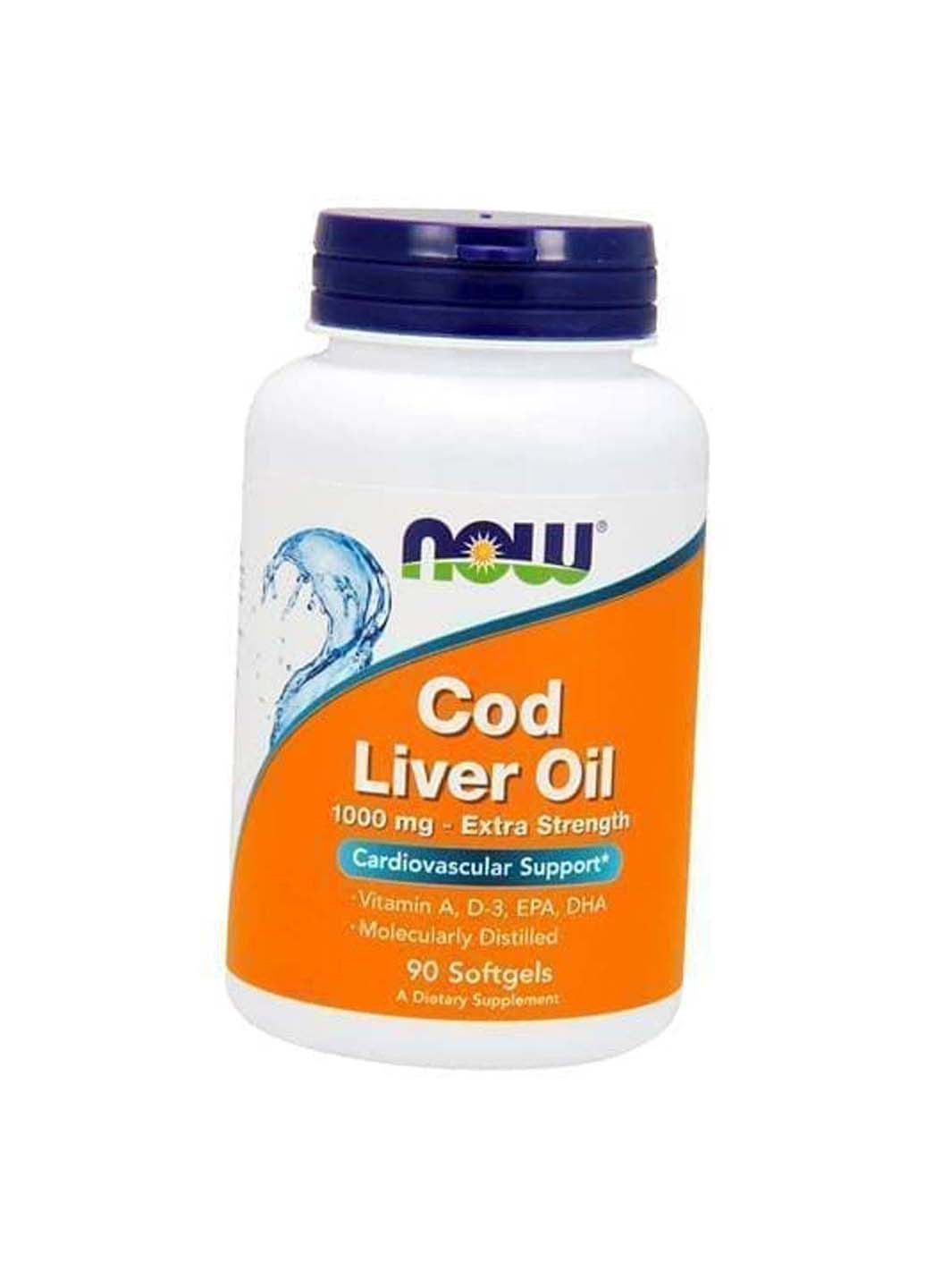 Cod Liver Oil 1000 90 гелкапс Now Foods (275468619)