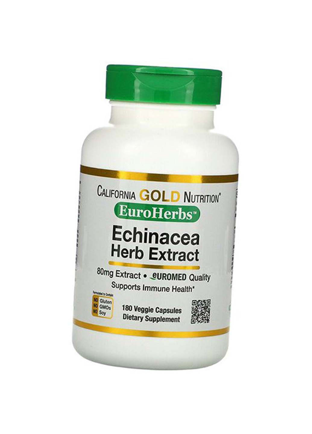 Экстракт травы эхинацеи EuroHerbs Echinacea Herb Extract 60вегкапс California Gold Nutrition (275469518)