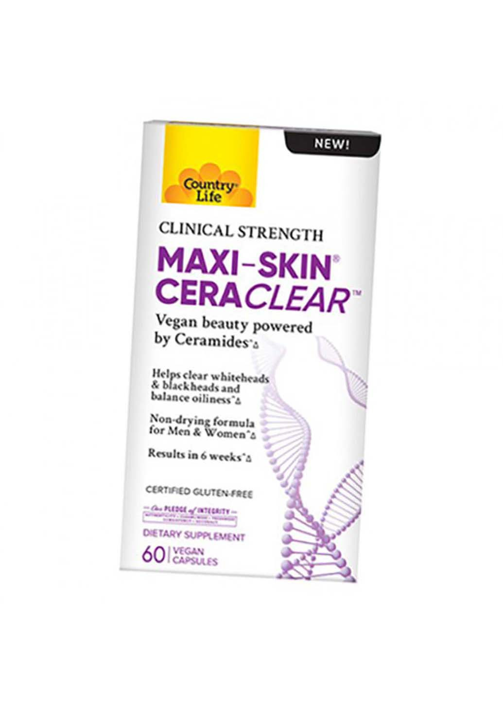 Экстракт корня конжака для здоровья кожи Maxi-Skin CeraClear 60вегкапс Country Life (275468430)