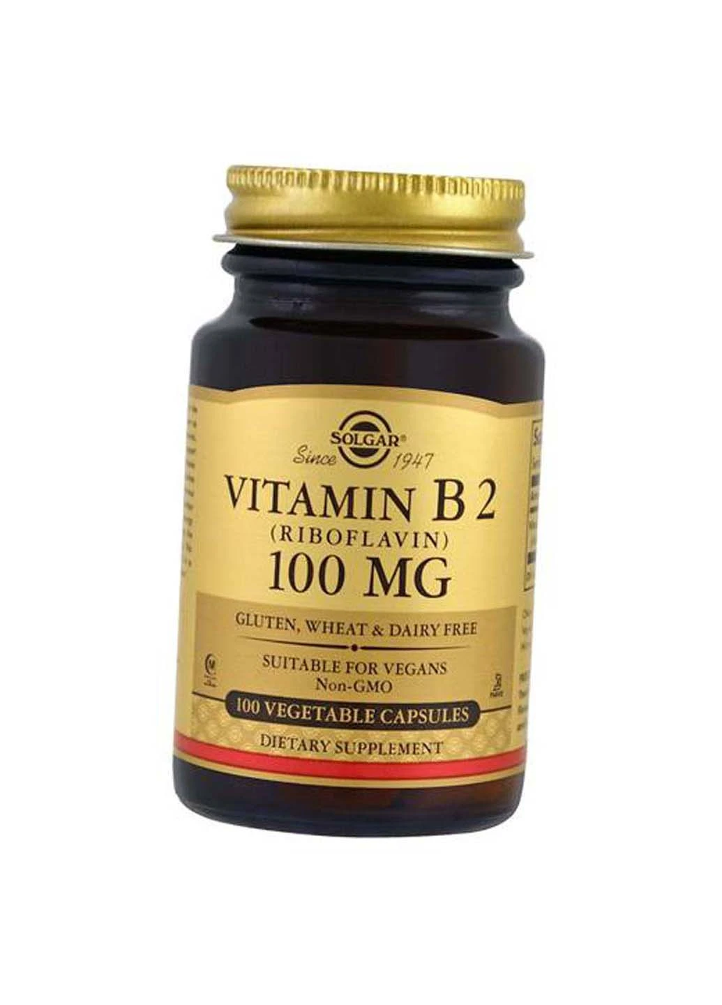Рибофлавин Vitamin B2 100 100вегкапс Solgar (275468498)