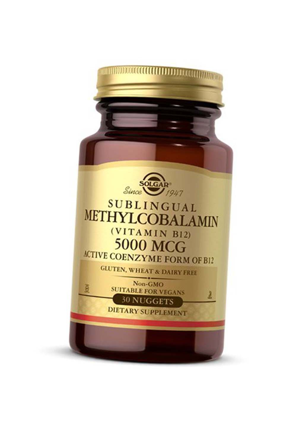 Сублингвальный Метилкобаламин Sublingual Methylcobalamin 5000 30таб Solgar (275469435)