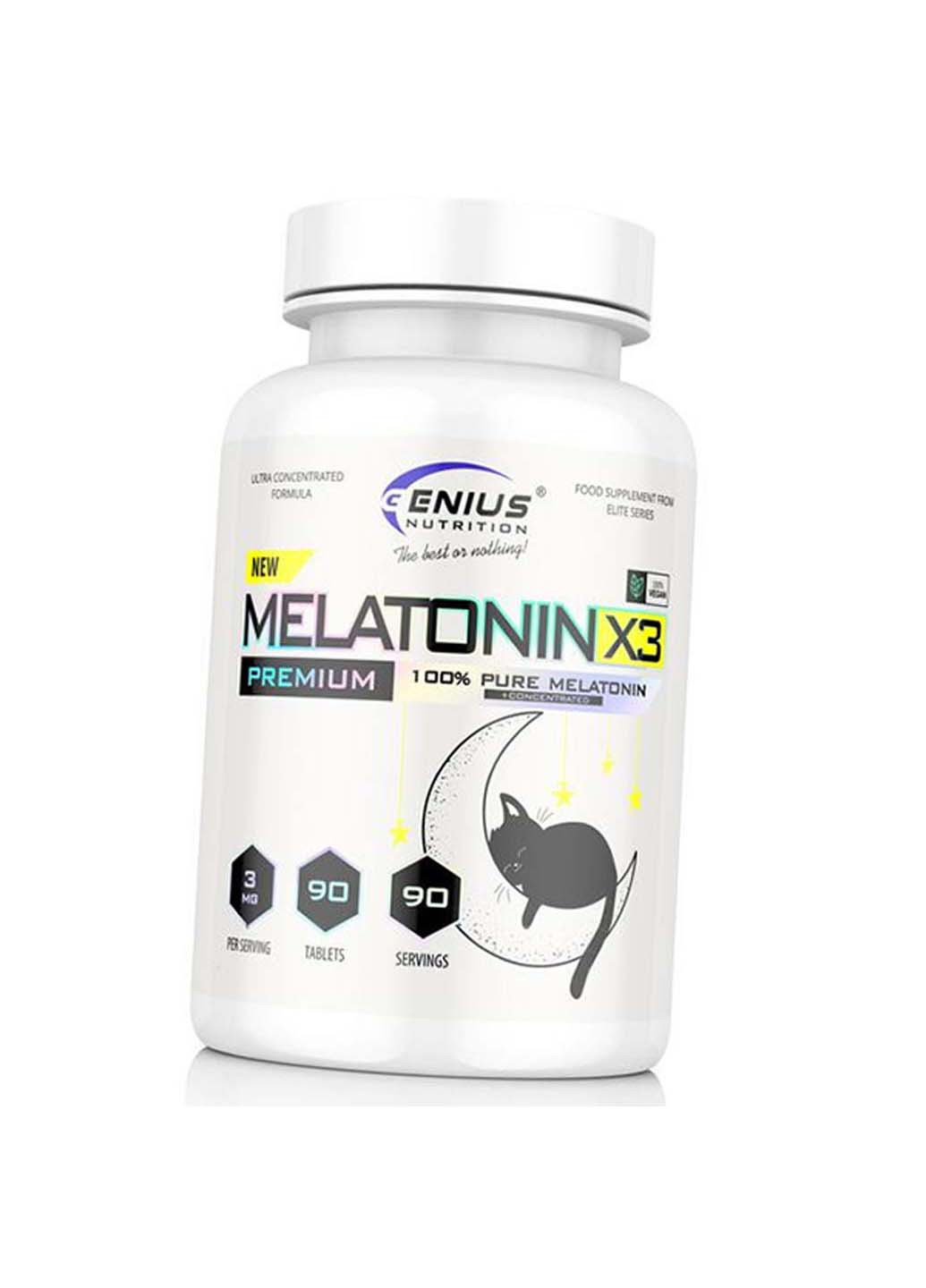 Мелатонин таблетки Melatonin-X3 90таб Genius Nutrition (275469273)