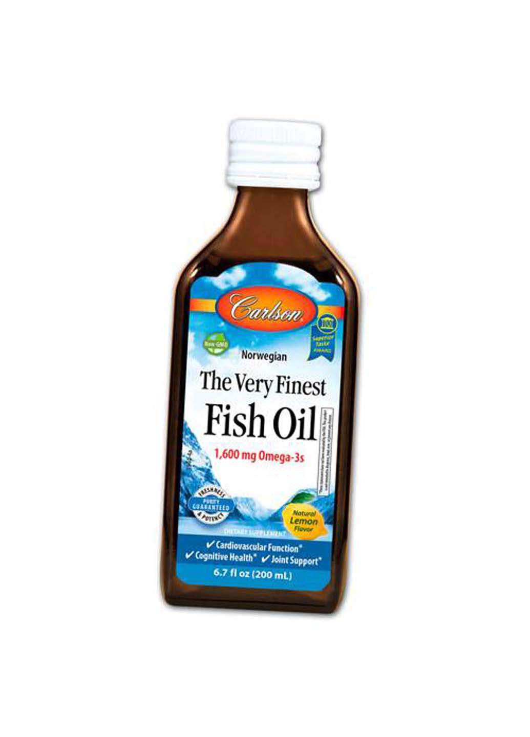 The Very Finest Fish Oil 200мл Лимон Carlson Labs (275468841)