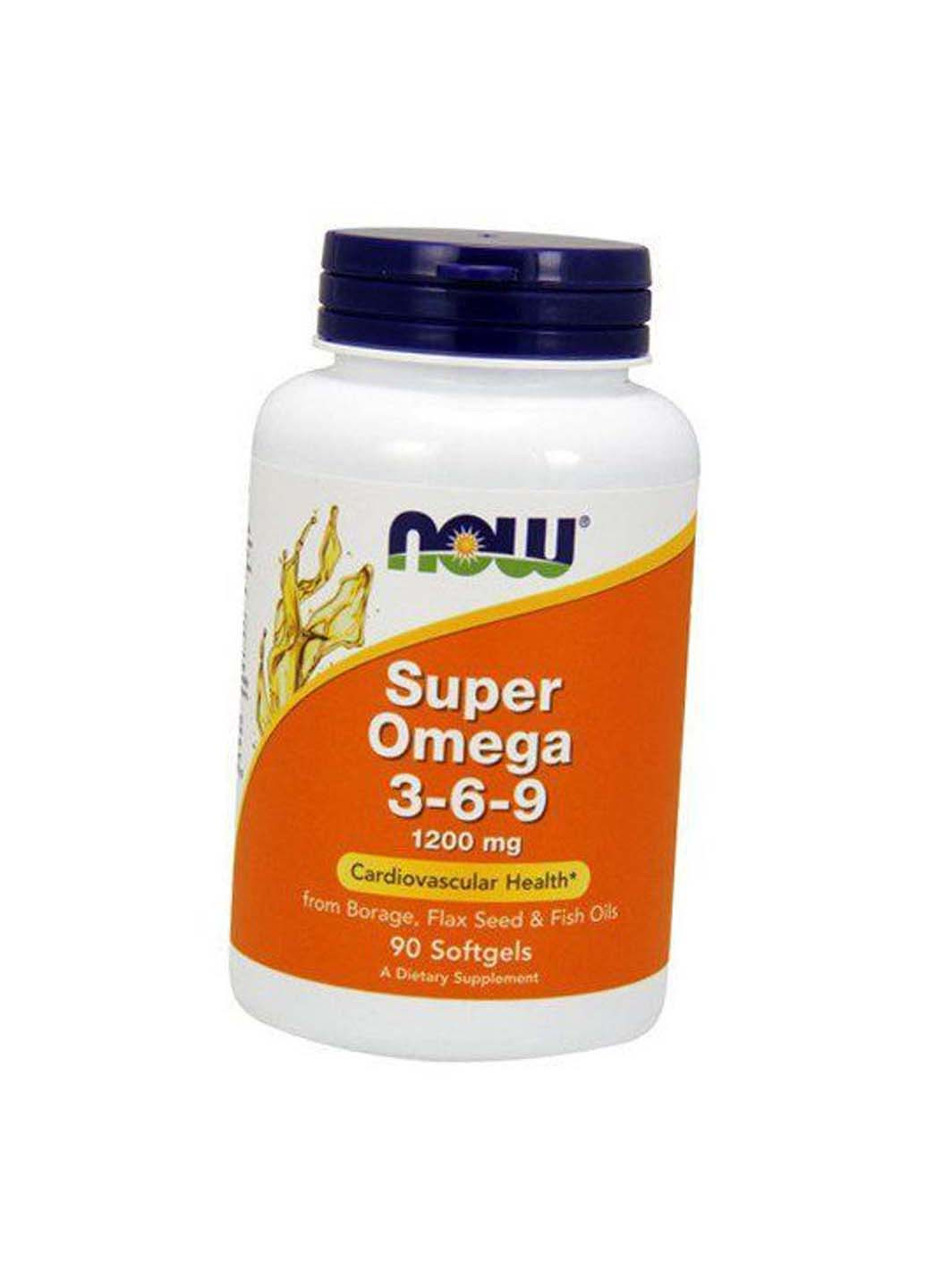 Super Omega 3-6-9 90гелкапс Now Foods (275468565)
