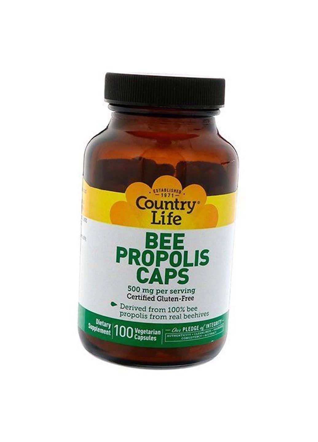 Bee Propolis Caps 500 100вегкапс Country Life (275468372)
