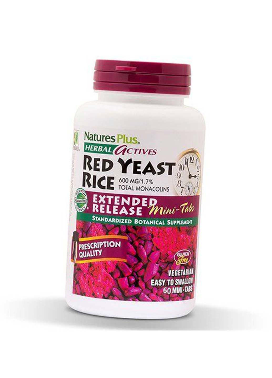 Red Yeast Rice 600 Mini-Tabs 60таб Nature's Plus (275469760)