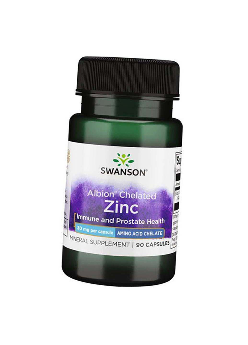 Цинк Хелат Гліцинат Albion Zinc 30 90капс Swanson (275469065)