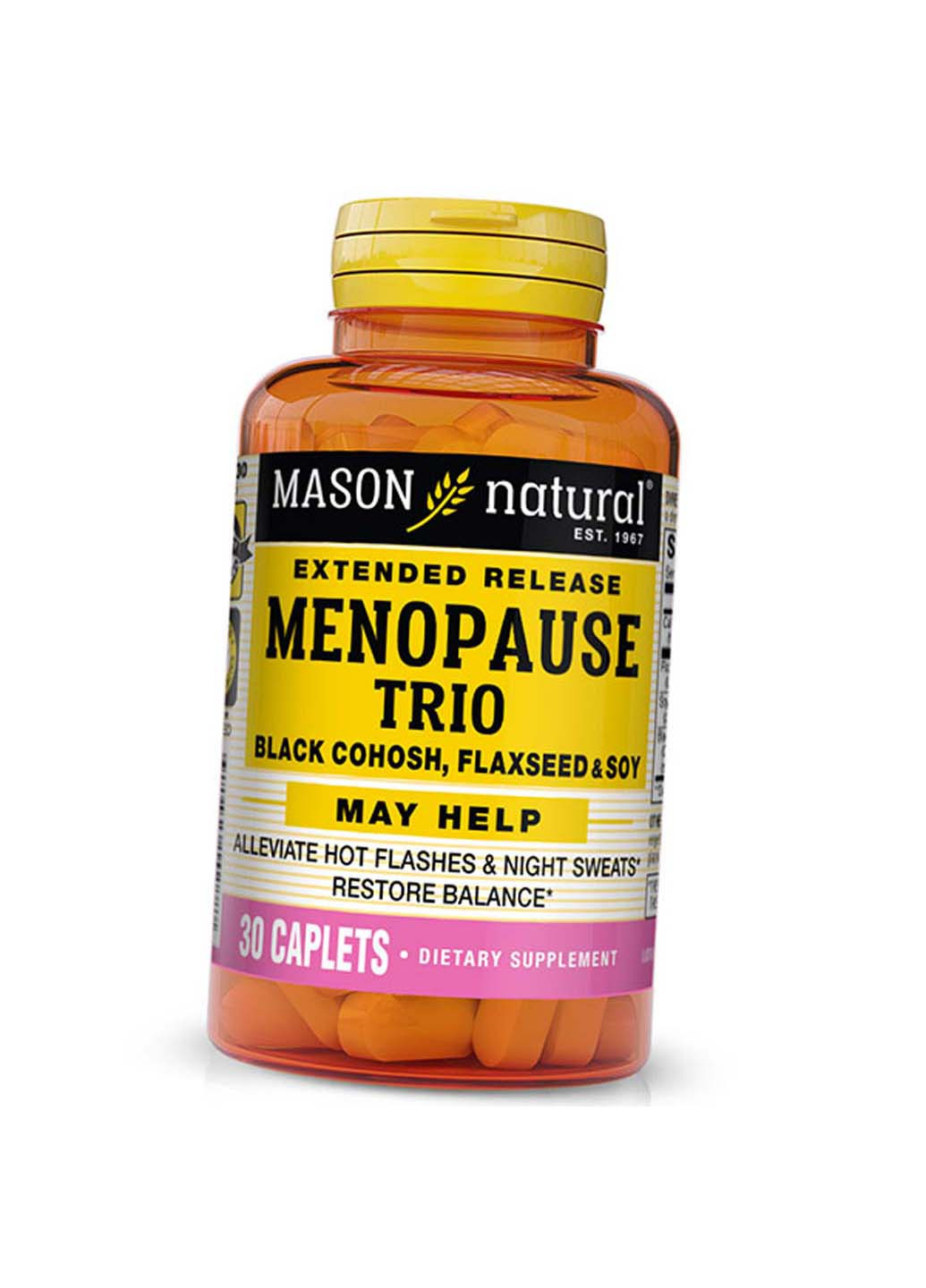 Поддержка при менопаузе Menopause Trio 30каплет Mason Natural (275469097)