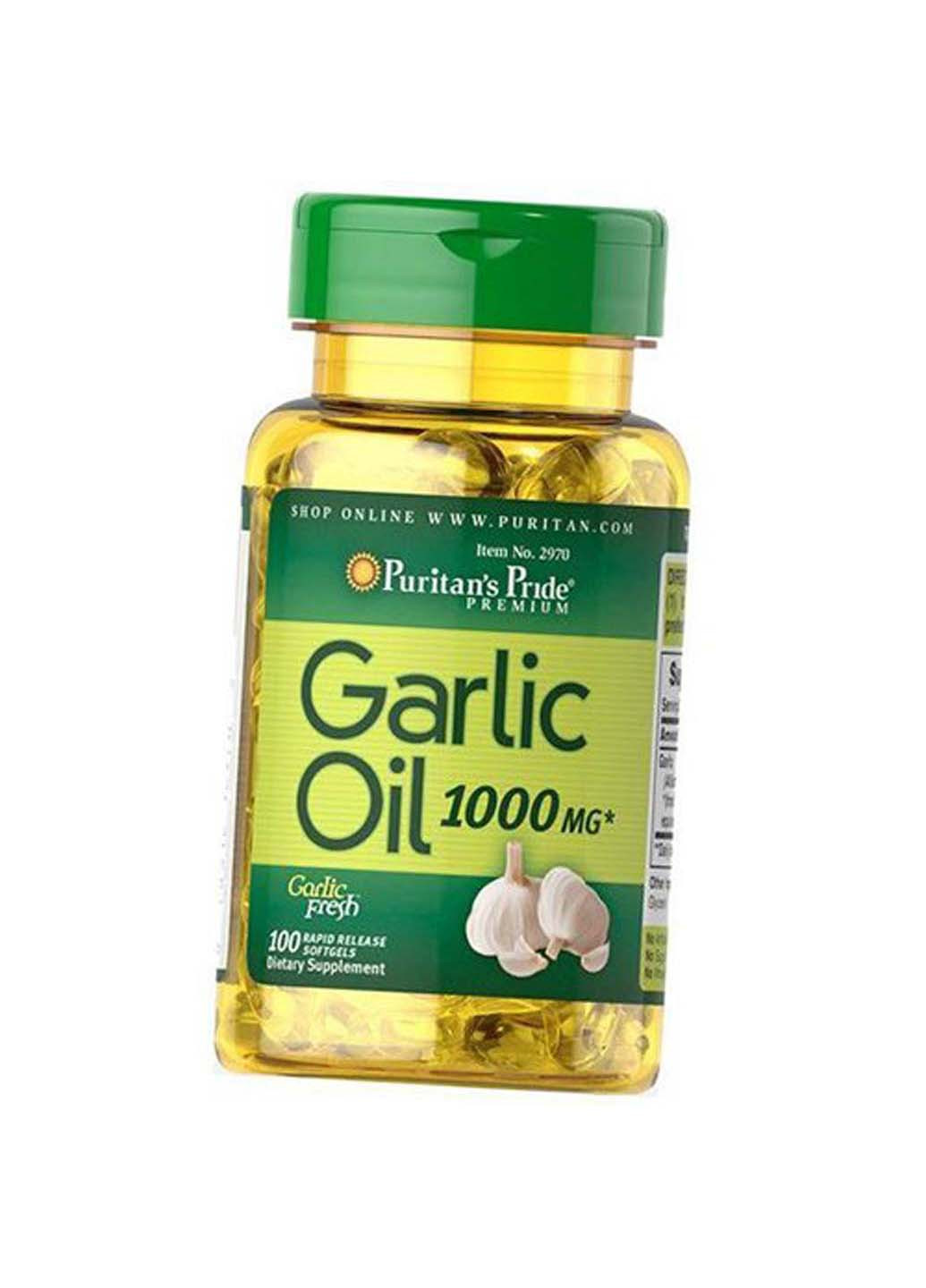 Олія часнику Garlic Oil 1000 100 гелкапс Puritans Pride (275469055)