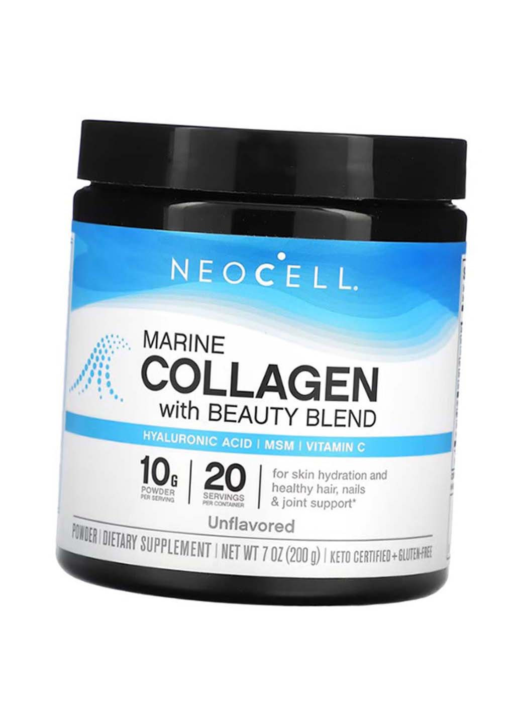 Морський колаген та Гіалуронова кислота Marine Collagen with Beauty Blend 198г Без смаку Neocell (275469595)