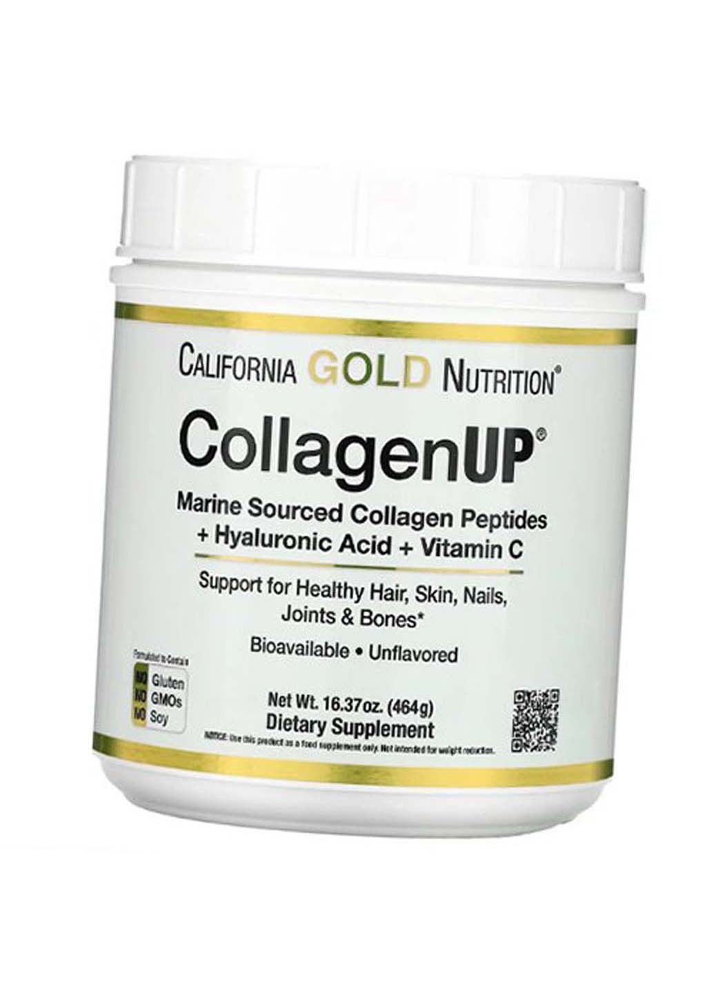 Морской коллаген с Гиалуроновой кислотой Collagen Up 464г Без вкуса California Gold Nutrition (275469519)