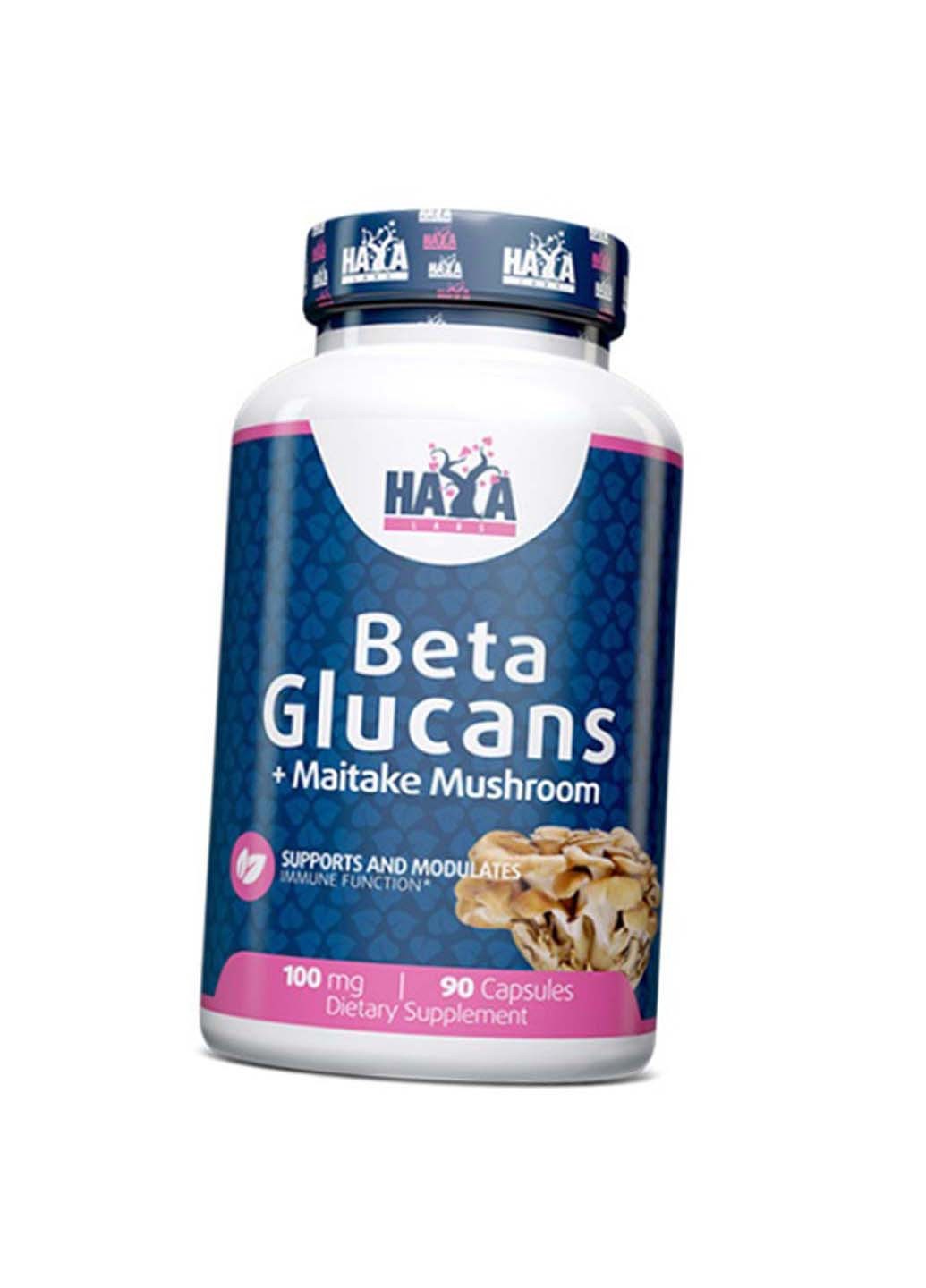 Бета-глюкани з екстрактом гриба майтаке Beta Glucans 100 90капс Haya Labs (275469280)