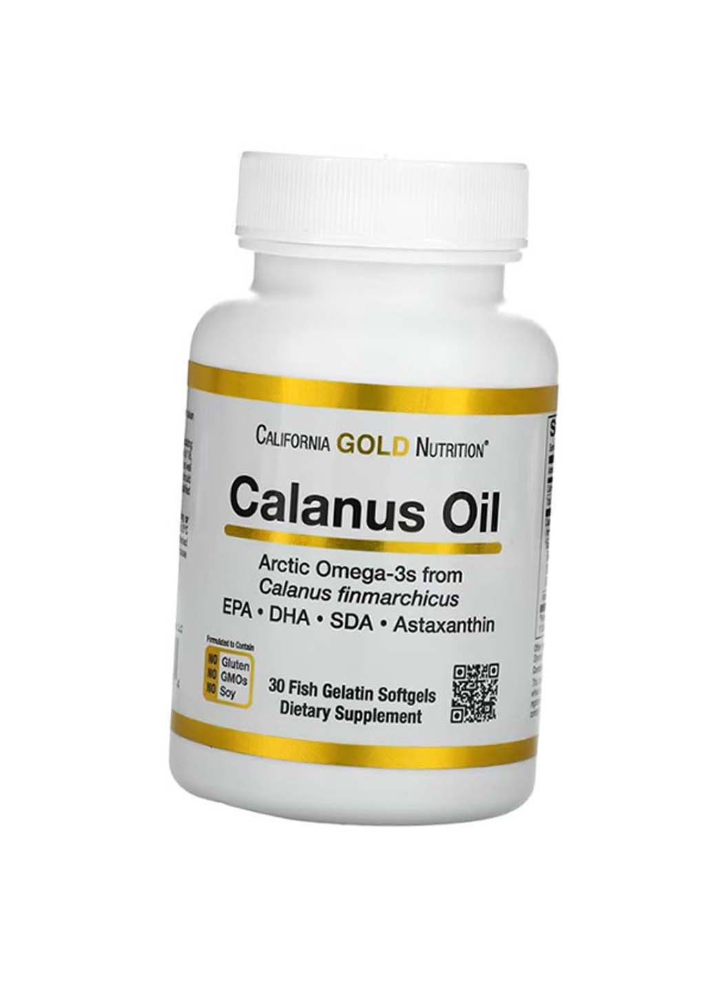 Масло калануса Calanus Oil 500 30гелкапс California Gold Nutrition (275468743)