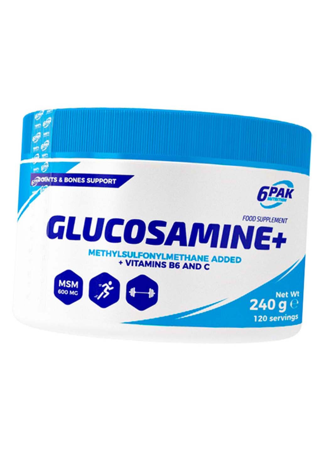 Глюкозамін з метилсульфонілметаном Glucosamine+ 240г 6PAK Nutrition (275469245)