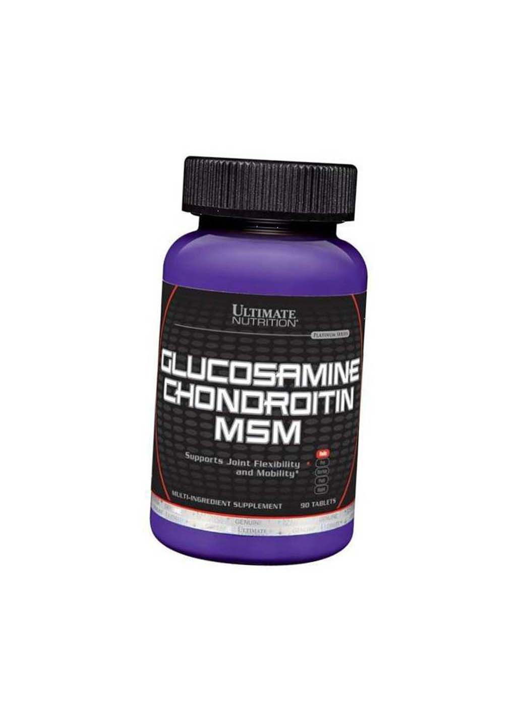 Глюкозамин Хондроитин МСМ Glucosamine & Chondroitin & MSM 90таб Ultimate Nutrition (275468664)