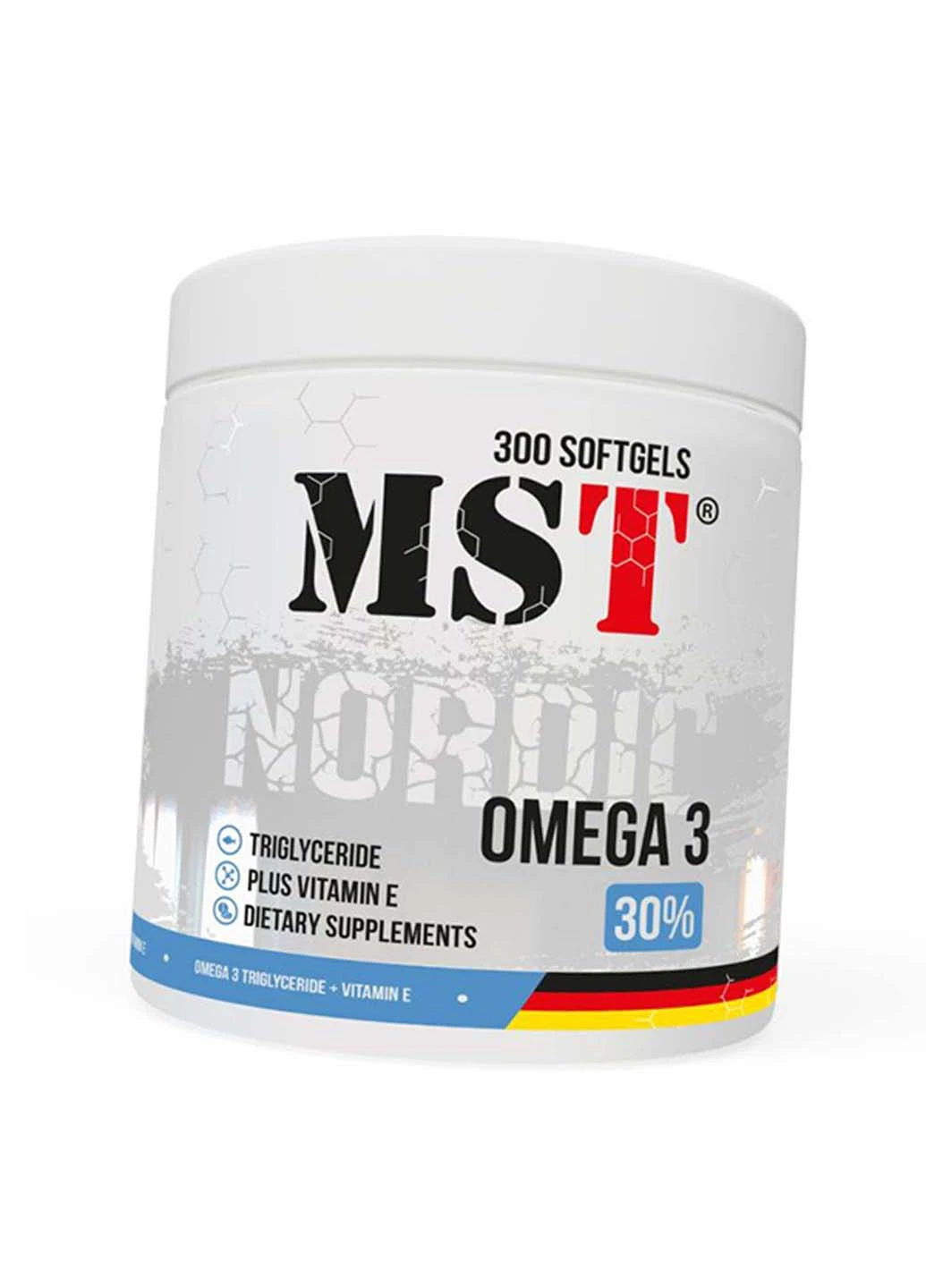 Омега 3 із глибоководної норвезької риби Nordic Fish Oil Triglyceride 300гелкапс MST (275468469)