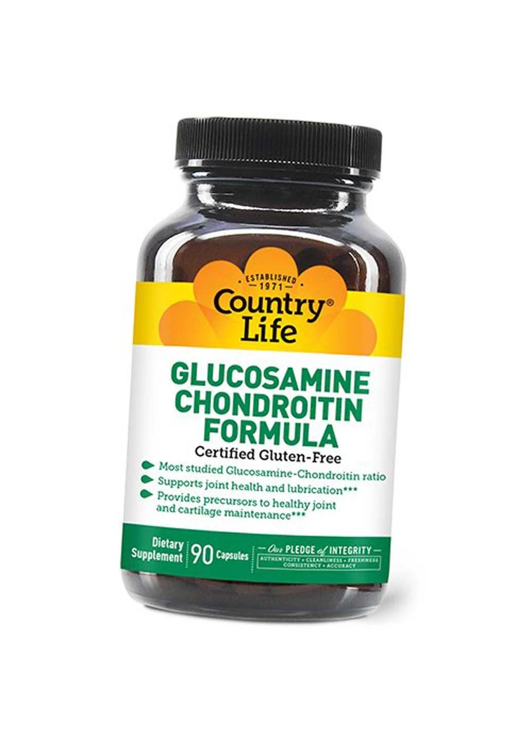 Глюкозамін Хондроїтин Комплекс Glucosamine & Chondroitin Formula 90капс Country Life (275468420)
