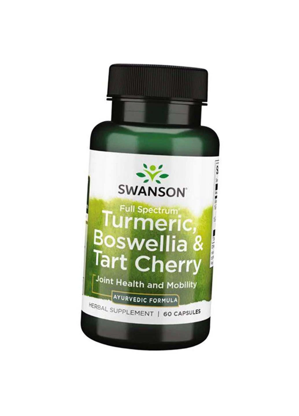 Босвеллія Куркума та Терпка вишня Full Spectrum Turmeric Boswellia & Tart Cherry 60капс Swanson (275469061)