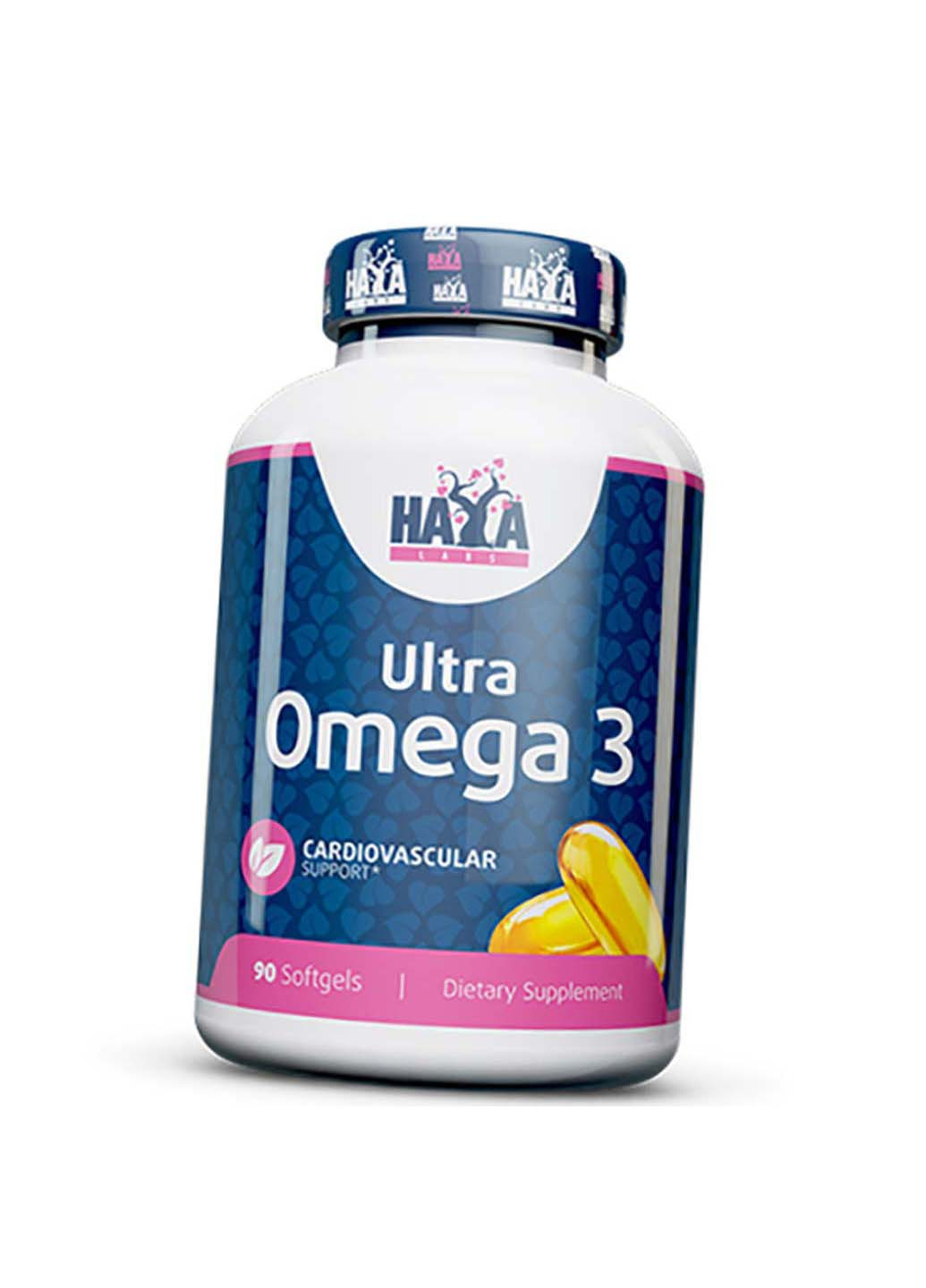 Омега 3 с витамином E Ultra Omega-3 90гелкапс Haya Labs (275469298)