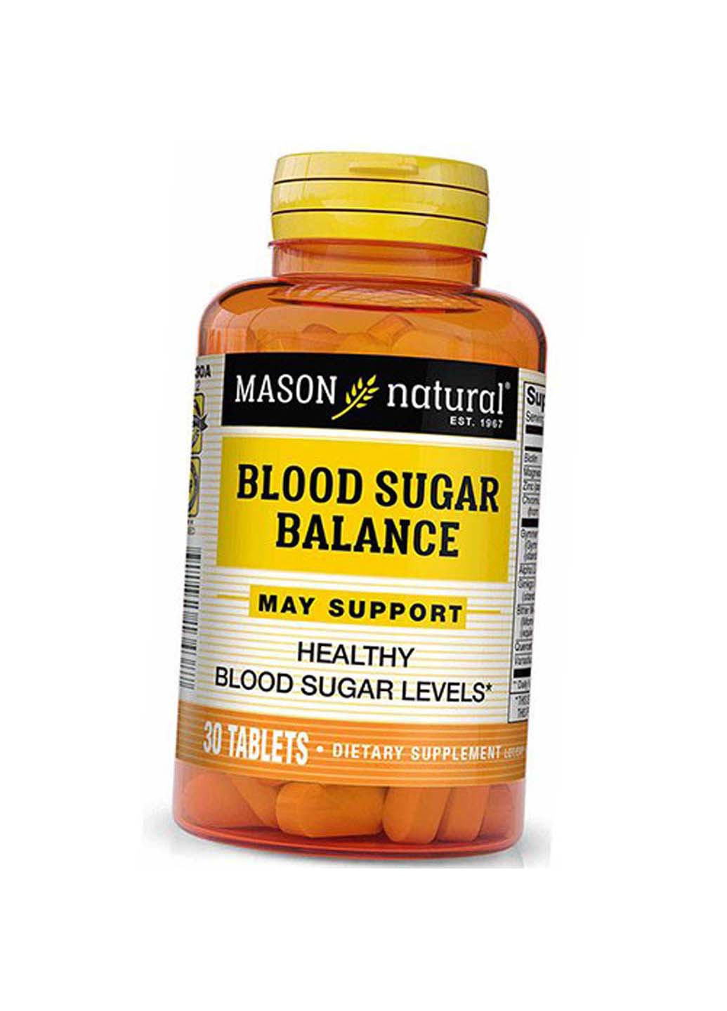Комплекс для нормализации сахара в крови Blood Sugar Balance 30таб Mason Natural (275469091)