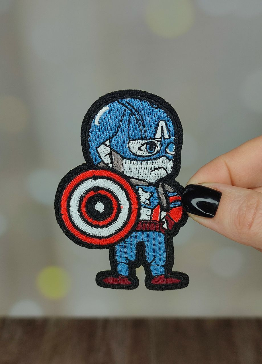 Нашивка, патч "Капітан Америка. Captain America. Марвел. Marvel" (Наш0038) Westwood Decor (275646935)