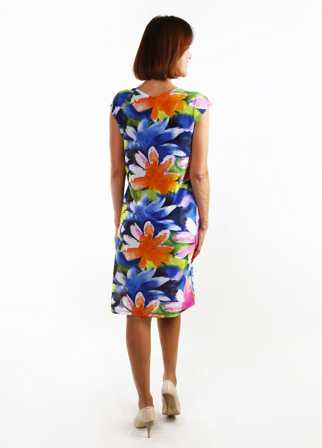 Комбинированное кэжуал платье Meggi с цветочным принтом