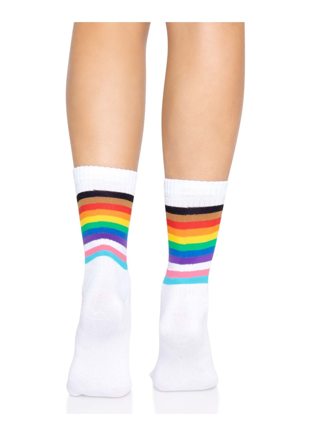 Носки женские в полоску Pride crew socks Rainbow, 37–43 размер Leg Avenue (275732930)