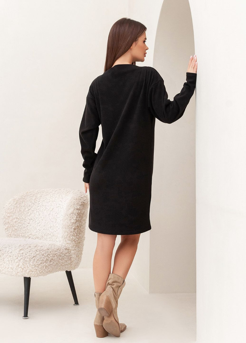 Черное вечернее платья ISSA PLUS однотонное