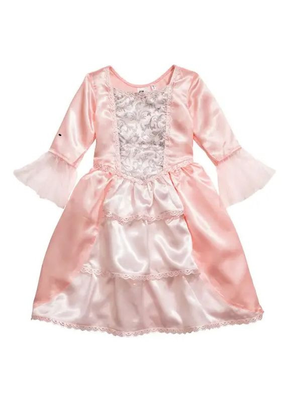Світло-рожева сукня атласна H&M (275748303)