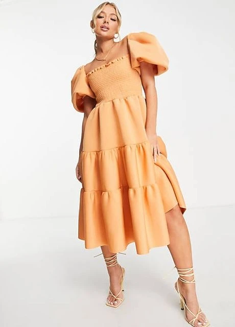 Помаранчева сукня Asos
