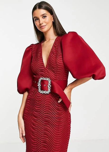 Бордова сукня Asos