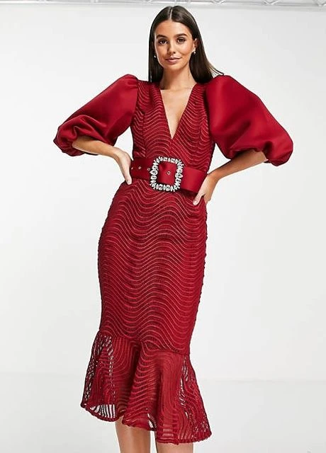 Бордова сукня Asos
