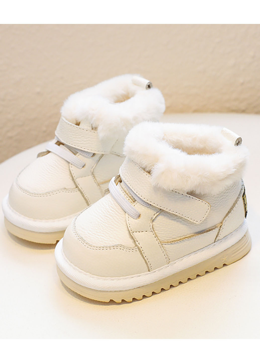 Белые повседневные зимние ботинки No Brand