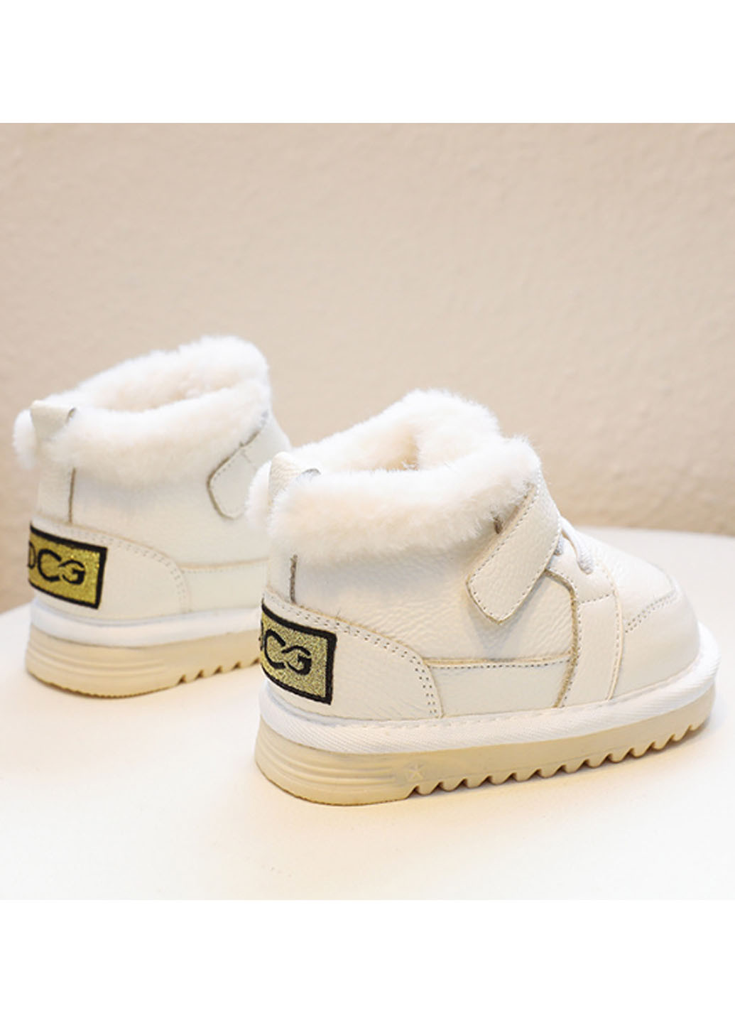 Белые повседневные зимние ботинки No Brand