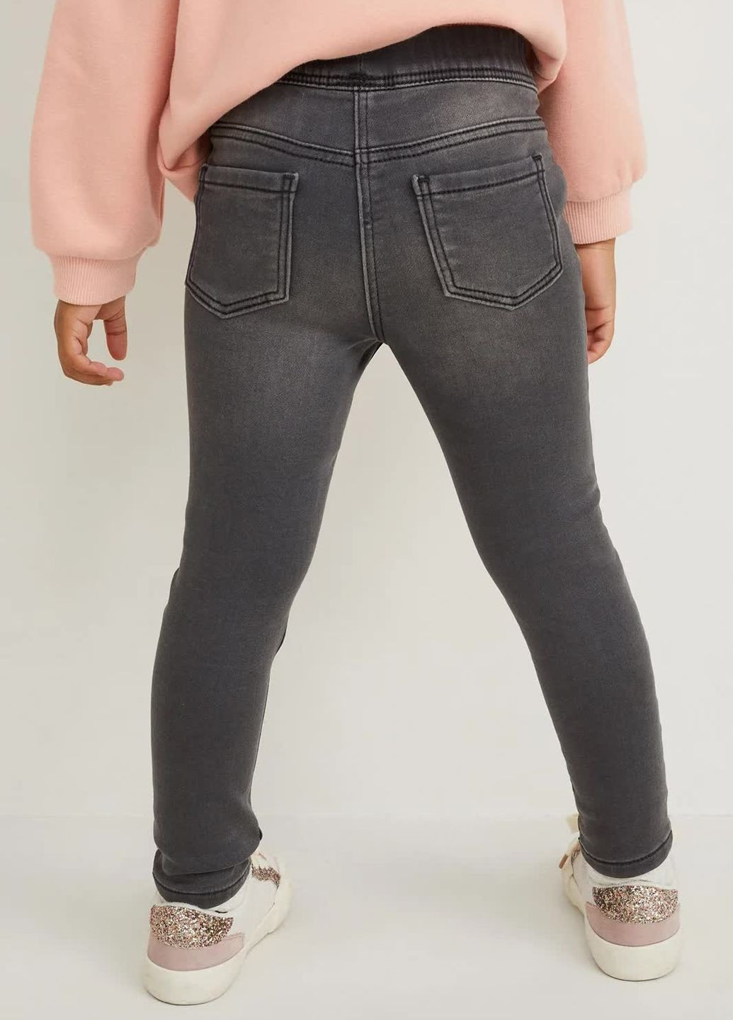 Серые демисезонные джинсы minnie mouse C&A