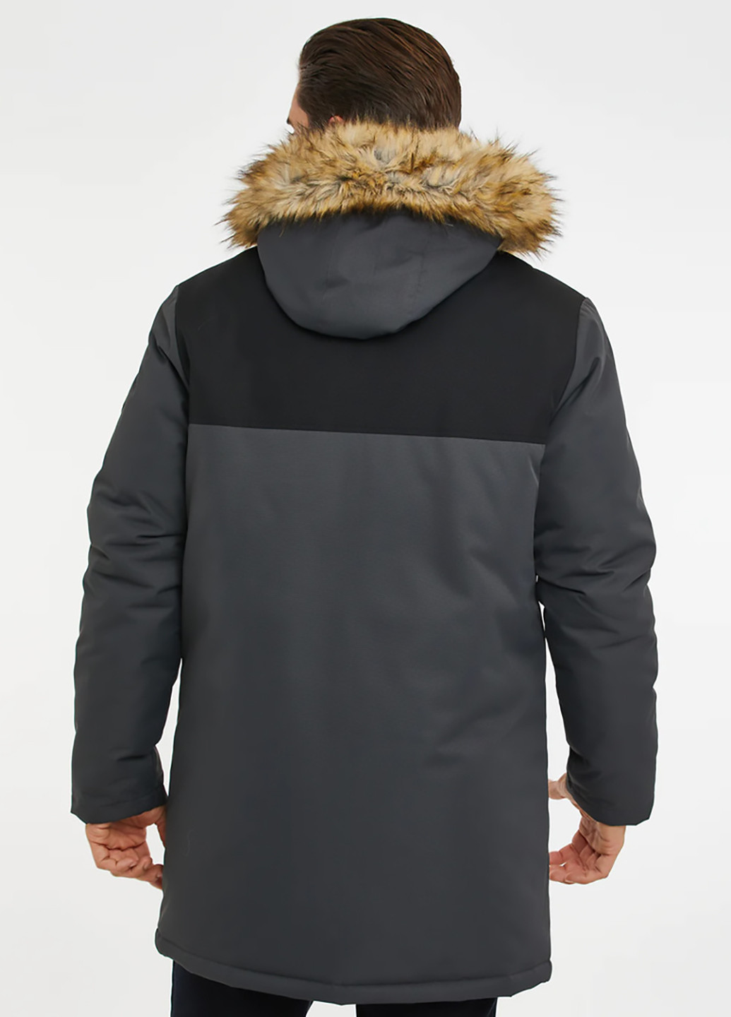 Темно-серая зимняя куртка Threadbare