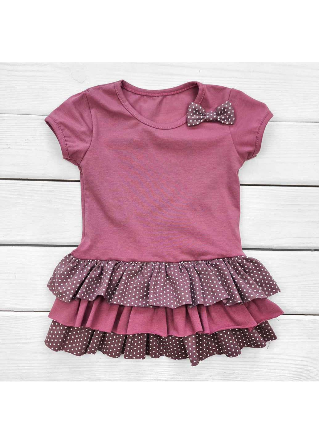 Розовое детское платье с пышной юбкой пшено Dexters (275867555)