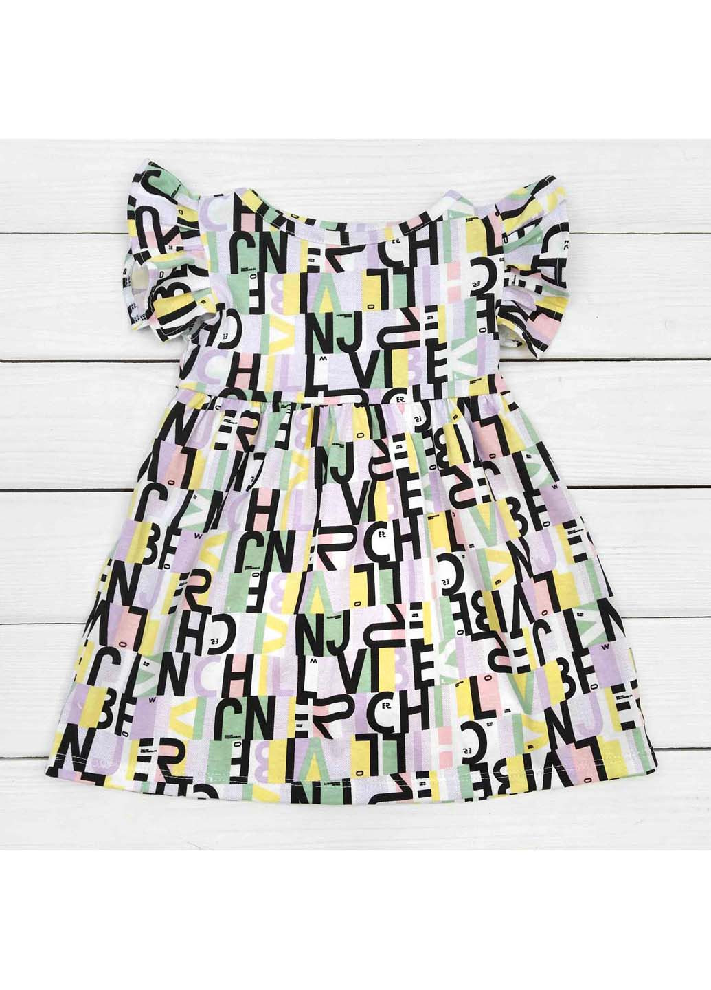 Комбинированное детское платье на лето letter Dexters (275867561)