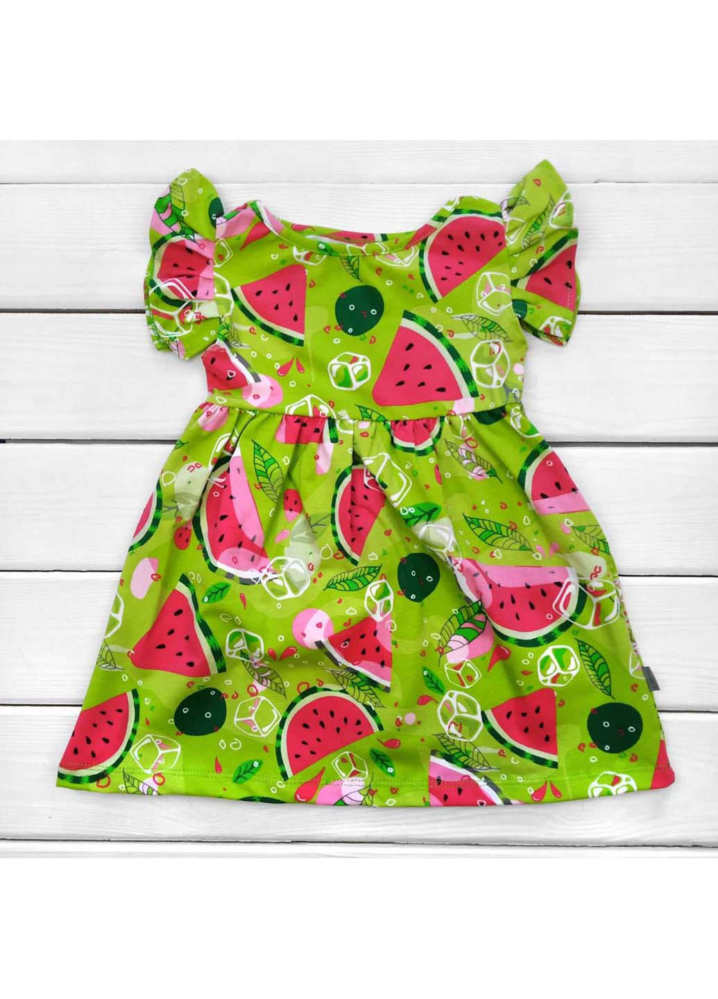 Комбинированное платье летнее детское сочный арбуз Dexters (275867570)