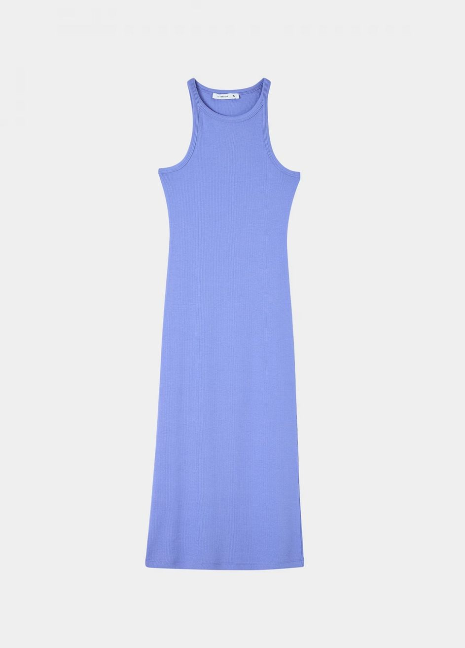 Голубое повседневный платье жен Terranova однотонное