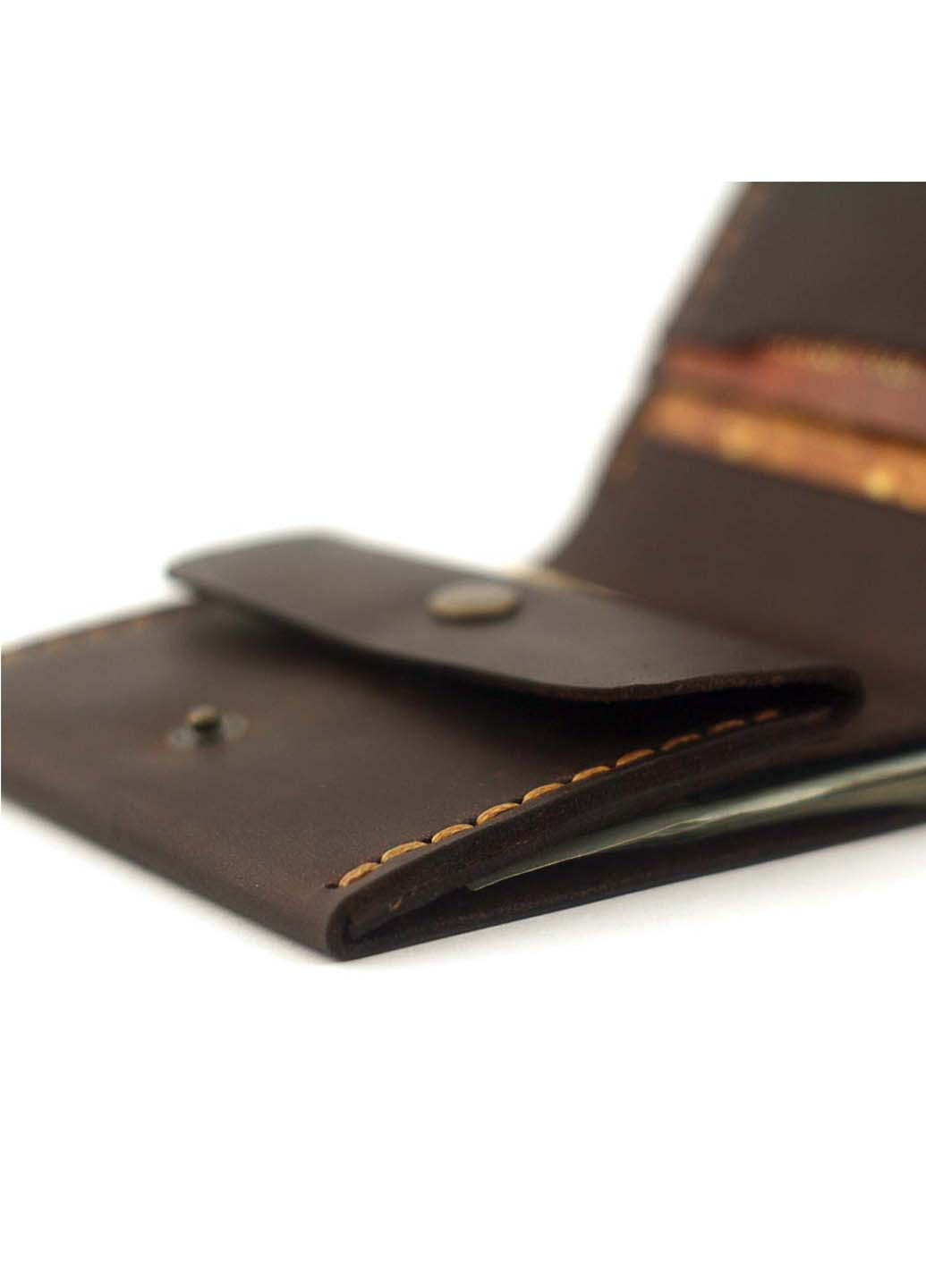 Мужской кожаный кошелек на кнопке классический Wallet Square с отделением для монет Anchor Stuff (275992274)