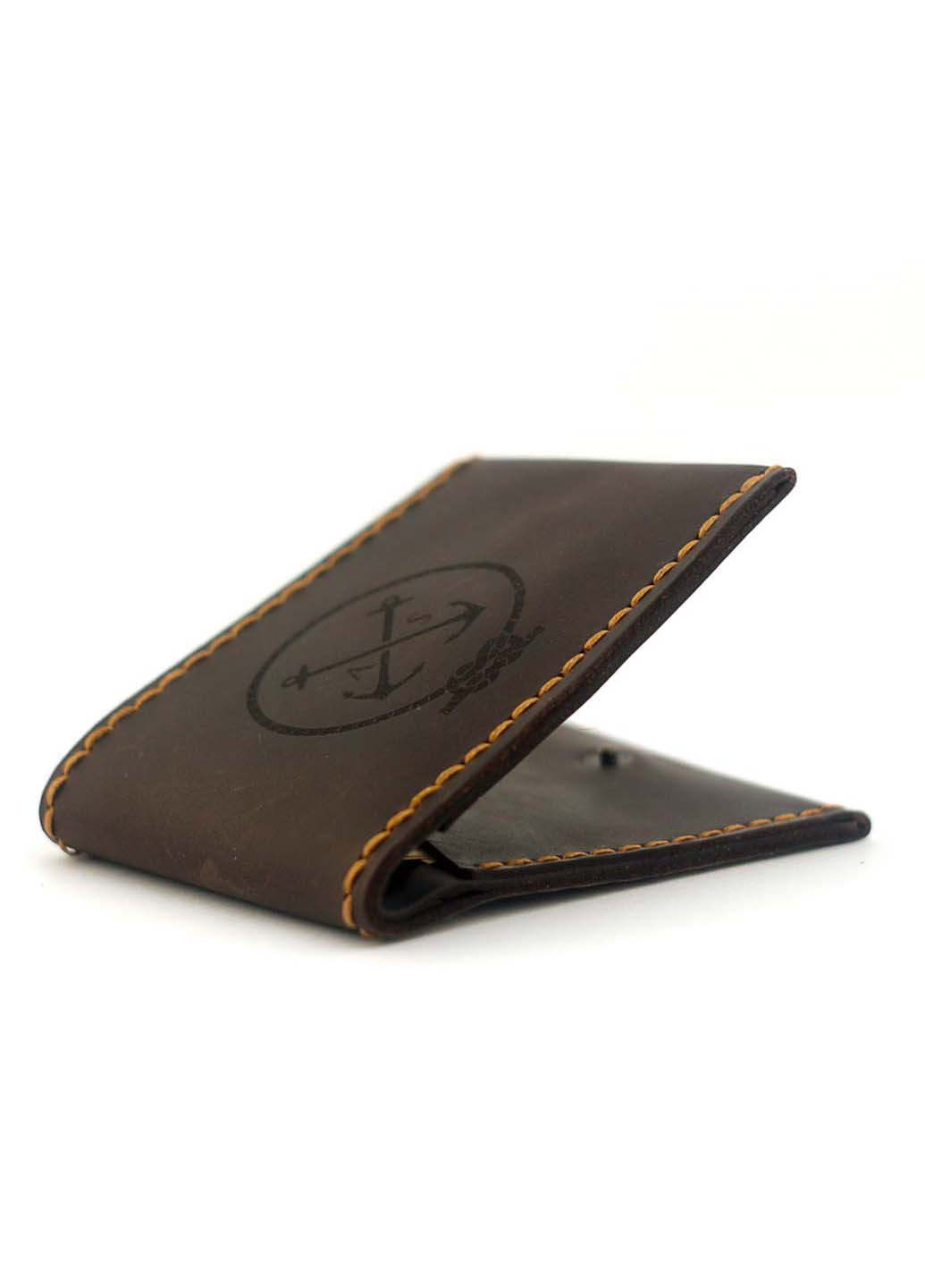 Чоловічий гаманець шкіряний на кнопці Wallet Slim Anchor Stuff (275992271)
