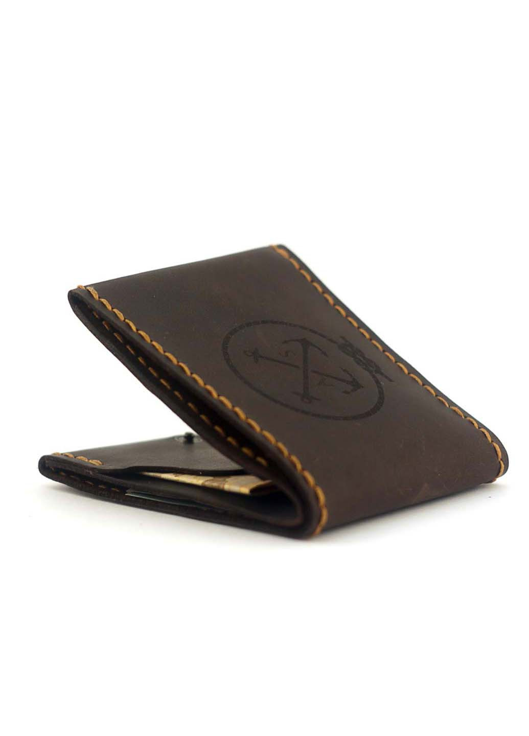 Мужской кошелек кожаный на кнопке Wallet Slim Anchor Stuff (275992271)