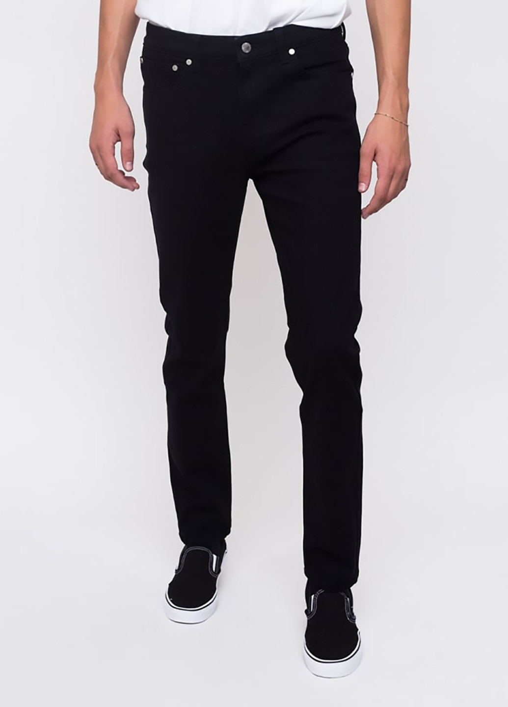 Черные демисезонные скинни джинсы Alessandro Skinny Fit Wesc