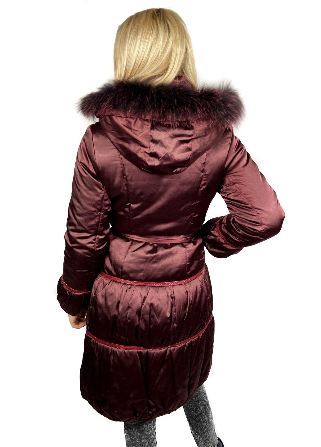 Бордовая зимняя куртка Mtp