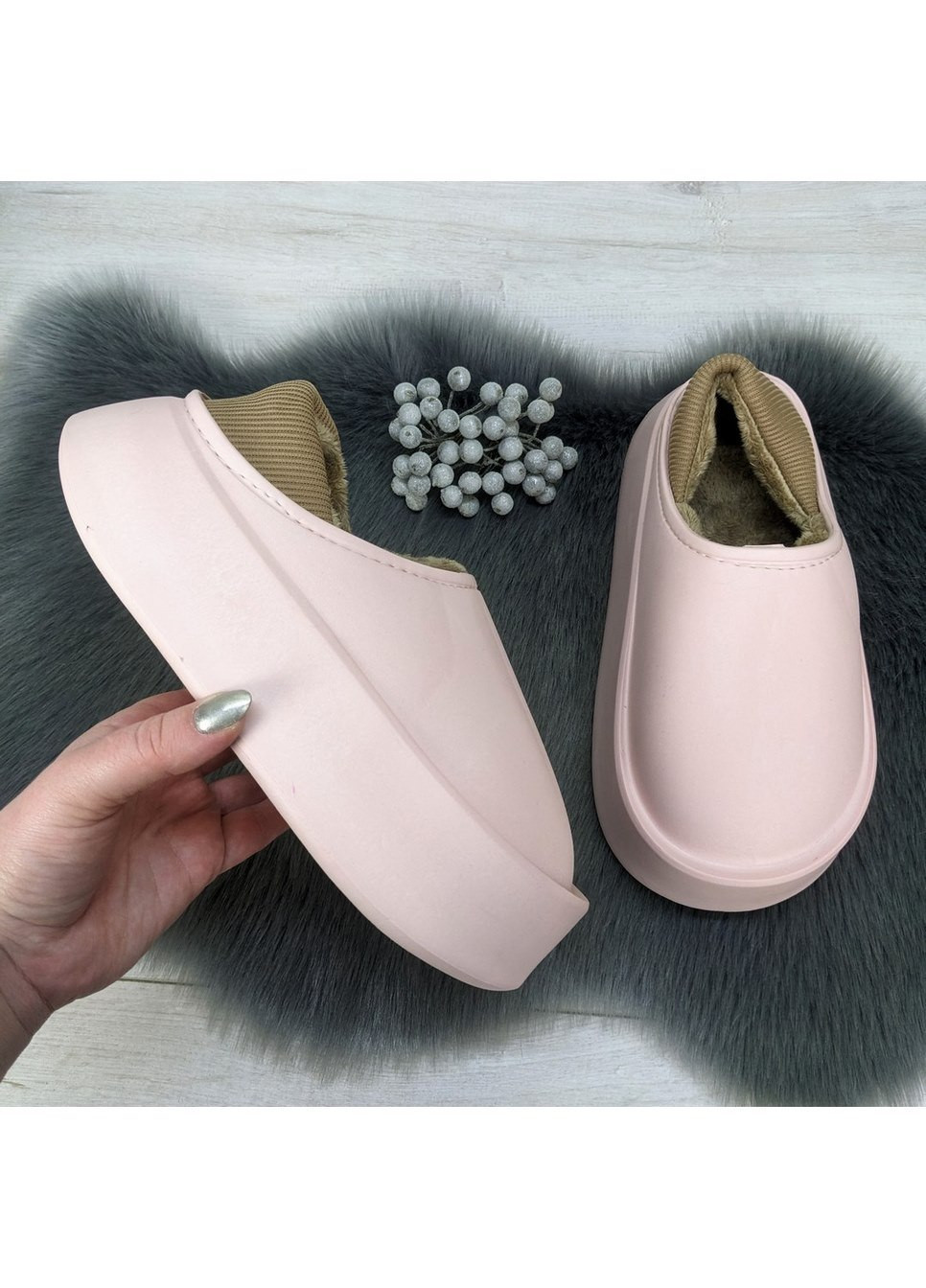 Галоши пена c мягким задником женские Progress (275993124)